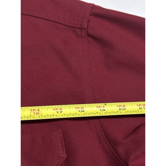 Vintage shirt Walls long sleeve mens chest 42-44 Large Regular burgundy - Picture 8 of 11